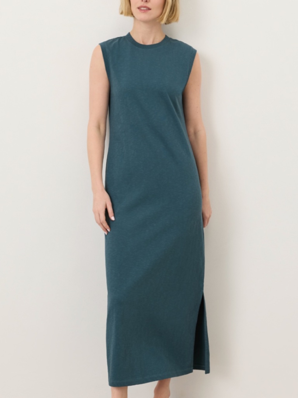 Organic Soft-Slub Essential Easy Muscle Tee Maxi Dress